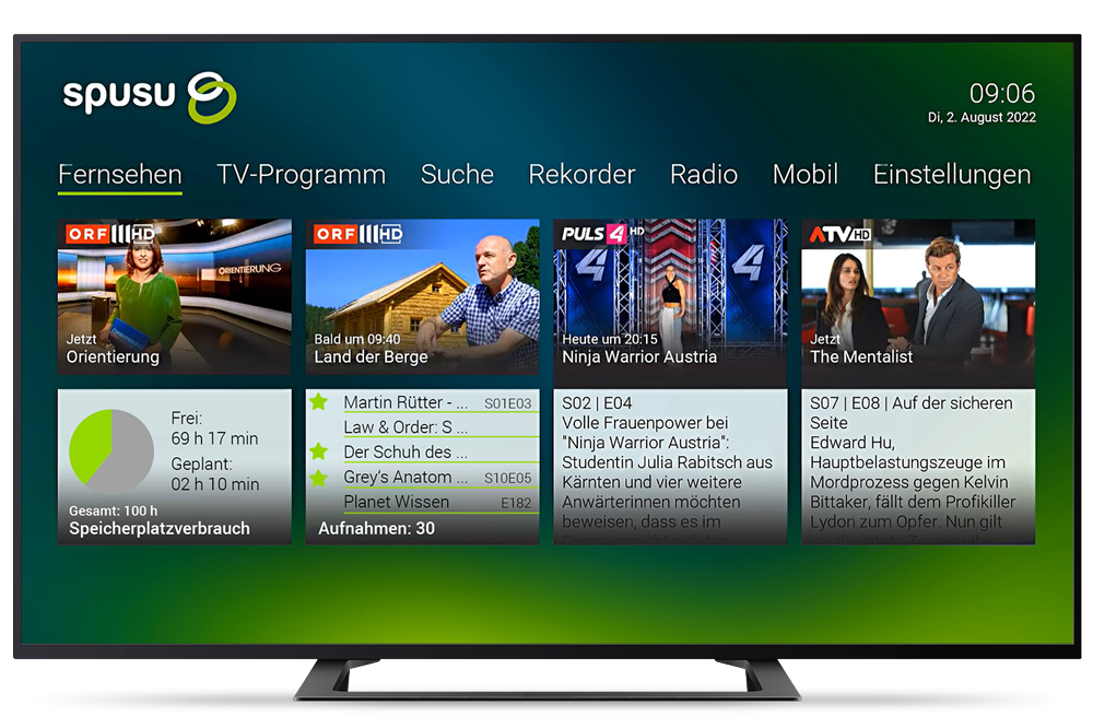 Spusu ip tv ui